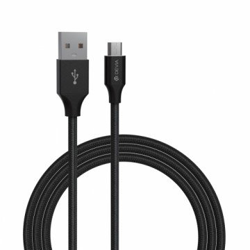 Devia cable Gracious USB - MicroUSB 2,0 m 2,1A black