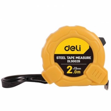 Steel Measuring Tape 2m|13mm Deli Tools EDL9002B (yellow)