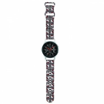 Hello Kitty Pasek Uniwersalny HKUWLSDIESK Silicone Heads & Stripes czarny|black strap 22mm