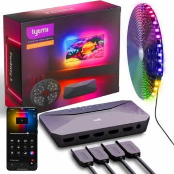 Lytmi Fantasy 3 TV Backlight Kit HDMI 2.1 | LED Backlight Strip + Neo Box | for TV 85-90 inches, Sync Box