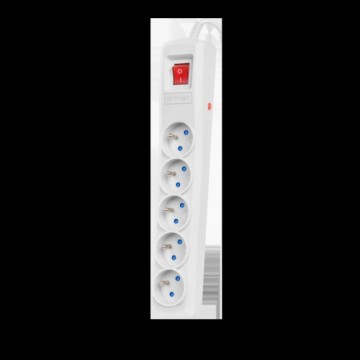 Armac R5 | Power strip | anti-surge system, 5 sockets, 5m cable, gray