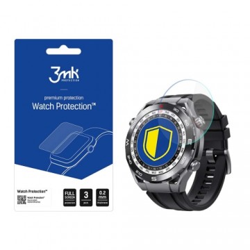 Huawei Watch Ultimate - 3mk Watch Protection™ v. FlexibleGlass Lite screen protector