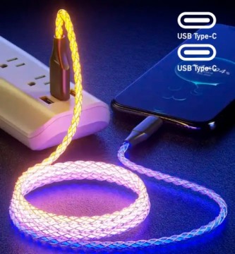 Fusion Accessories Fusion LED USB-C kabelis ar USB-C 30W | 3A | 100 cm