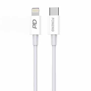 USB-C cable for Lighting Foneng X31, 3A, 1m (white)