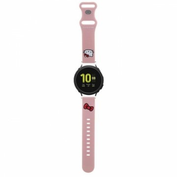 Hello Kitty Pasek Uniwersalny HKUWMSCHBLP Silicone Kitty Head różowy|pink strap 20mm