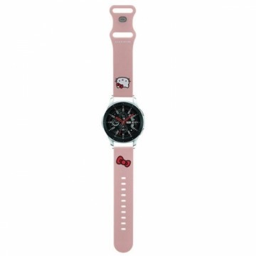 Hello Kitty Pasek Uniwersalny HKUWLSCHBLP Silicone Kitty Head różowy|pink strap 22mm