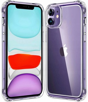 Fusion Accessories Fusion Anti Shock 1.5 mm Silikona aizsargapvalks Apple iPhone 11 caurspīdīgs