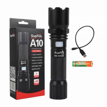 Flashlight Superfire A10, 550lm, USB