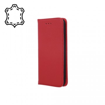 Fusion Genuine Leather Book case for Xiaomi Redmi 12C red