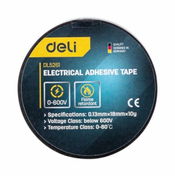 Electrical insulating tape Deli Tools EDL5261, 10m