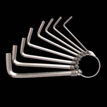 Hex Key Sets 1.5-6mm Deli Tools EDL3080 (silver)