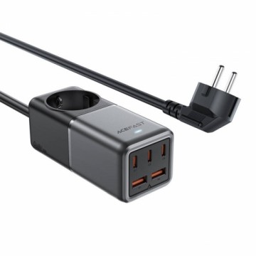 Desktop power strip Acefast Z2, GaN, 3xUSB-C, 2xUSB-A, 75W (black)