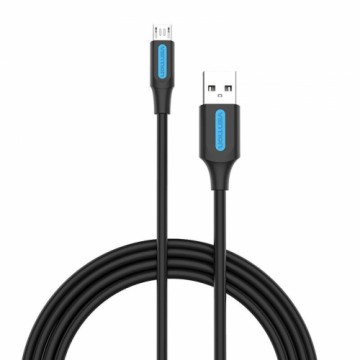 USB 2.0 A to Micro-B 3A cable 0.5m Vention COLBD black