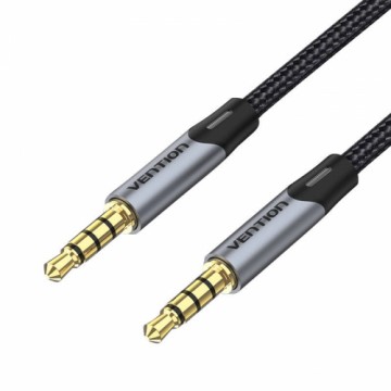 TRRS 3.5mm Male to Male Aux Cable 0.5m Vention BAQHD Gray