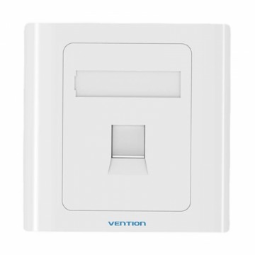 1-Port Keystone Wall Plate 86 Type Vention IFAW0 White