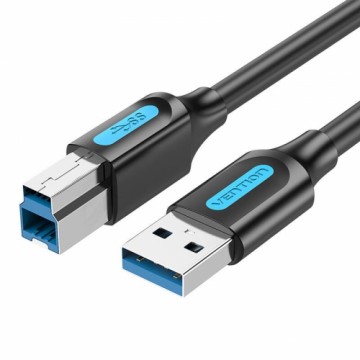 USB 3.0 A male to USB-B male cable Vention COOBD 0.5m Black PVC