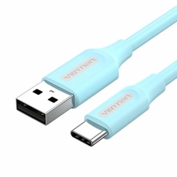 USB 2.0 A to USB-C 3A cable 1.5m Vention COKSG light blue