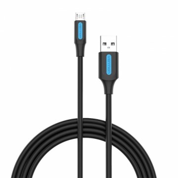 USB 2.0 A to Micro-B 3A cable 2m Vention COLBH black