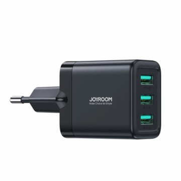 Joyroom JR-TCN02 3xUSB-A 12W 3.4A mains charger - black