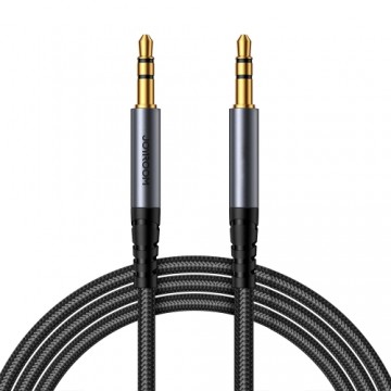 Joyroom stereo audio cable AUX 3.5 mm mini jack 1.2m black (SY-A08)