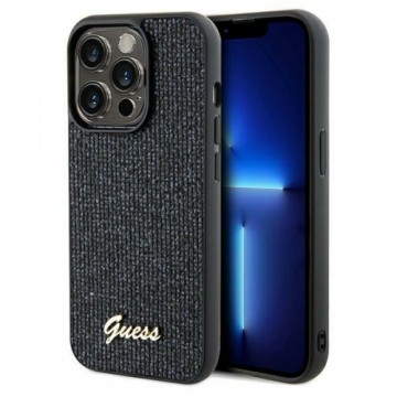 Guess GUHCP14XPMSDGSK iPhone 14 Pro Max 6.7" czarny|black hardcase Disco Metal Script