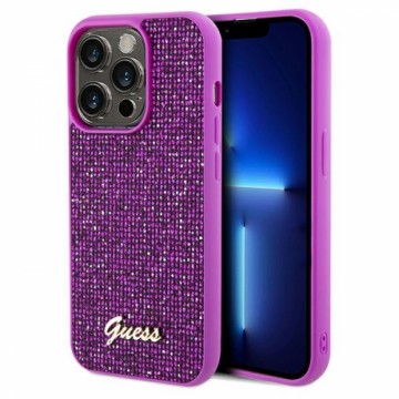 Guess GUHCP14XPMSDGSF iPhone 14 Pro Max 6.7" fuksja|fuschia hardcase Disco Metal Script