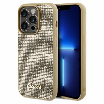 Guess GUHCP14XPMSDGSD iPhone 14 Pro Max 6.7" złoty|gold hardcase Disco Metal Script