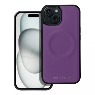 Roar Mag Morning back case silicone for Apple iPhone 15 Pro Max purple