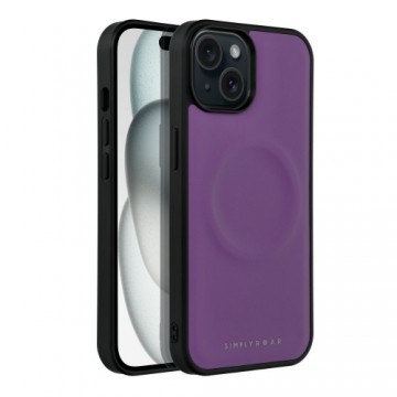 Roar Mag Morning back case silicone for Apple iPhone 15 Plus purple