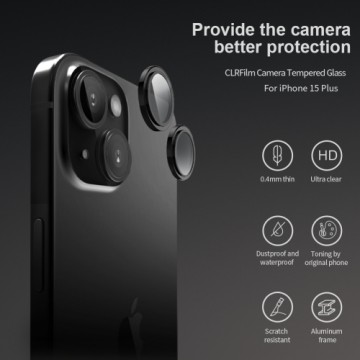 Nillkin CLRFilm Camera Tempered Glass for Apple iPhone 15|15 Plus Black