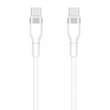 Setty USB-C - USB-C cable 1m 3A KSC-C-130 white