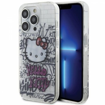 Hello Kitty HKHCP15XHDGPHT iPhone 15 Pro Max 6.7" biały|white hardcase IML Kitty On Bricks Graffiti