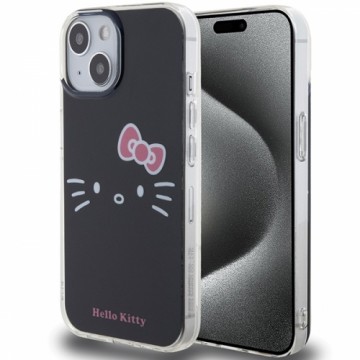 Hello Kitty HKHCP15SHKHLK iPhone 15 6.1" czarny|black hardcase IML Kitty Face