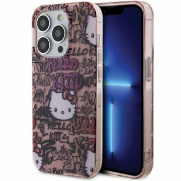 Hello Kitty HKHCP15LHDGPTP iPhone 15 Pro 6.1" różowy|pink hardcase IML Tags Graffiti