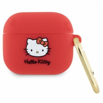 Hello Kitty HKA33DKHSF Airpods 3 cover fuksja|fuschia Silicone 3D Kitty Head