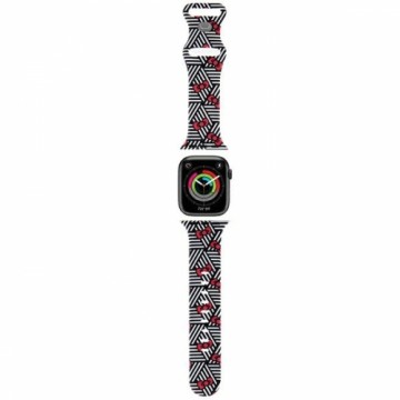 Hello Kitty Pasek HKAWMSDIEZK Apple Watch 38|40|41mm czarny|black strap Silicone Bows & Stripes