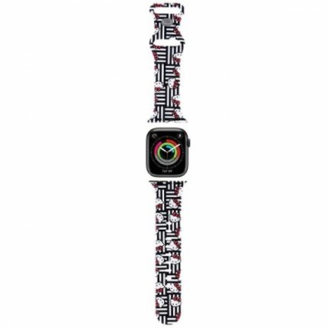 Hello Kitty Pasek HKAWMSDIESK Apple Watch 38|40|41mm czarny|black strap Silicone Heads & Stripes