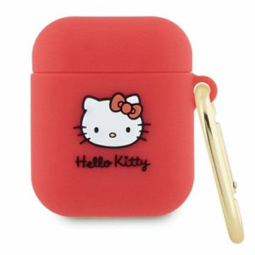 Hello Kitty HKAP23DKHSF Airpods Pro 2 cover fuksja|fuschia Silicone 3D Kitty Head