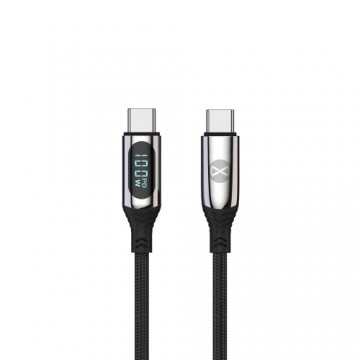 Forever LCD cable USB-C - USB-C 1,0 m 100W black