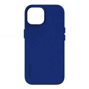 Decoded - silicone protective case for iPhone 15 compatible with MagSafe (galactic blue)