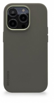 Decoded - silicone protective case for iPhone 14 Pro Max compatible with MagSafe (olive)