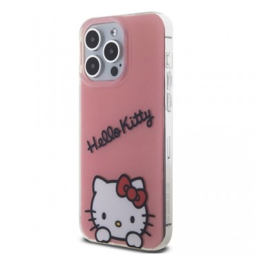 Hello Kitty IML Daydreaming Logo Case for iPhone 15 Pro Max Pink