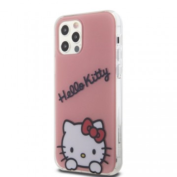 Hello Kitty IML Daydreaming Logo Case for iPhone 12|12 Pro Pink