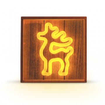 Neon Wood Frame LED DEER warm white FLNW01 Forever Light