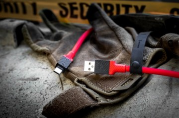 Tactical Fat Man Cable USB-C|Lightning 1m Red