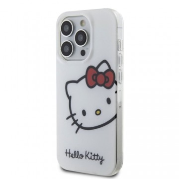 Hello Kitty IML Head Logo Case for  iPhone 15 Pro White