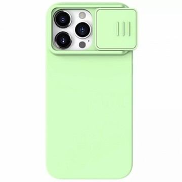 OEM Nillkin CamShield Silky Silicone Case for Iphone 15 Pro Max mint