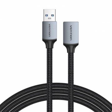 Extension Cable USB 3.0, male USB to female USB-A, Vention 2m (Black)