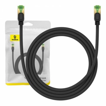 Сетевой кабель в оплетке cat.8 Baseus Ethernet RJ45, 40 Гбит|с, 1,5 м (черный)