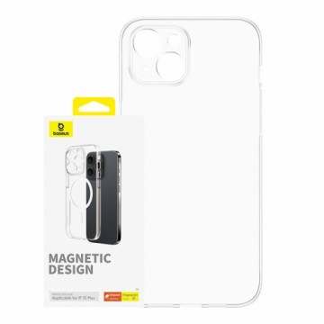 Magnetic Phone Case for iPhone 15 Plus Baseus OS-Lucent Series (Clear)